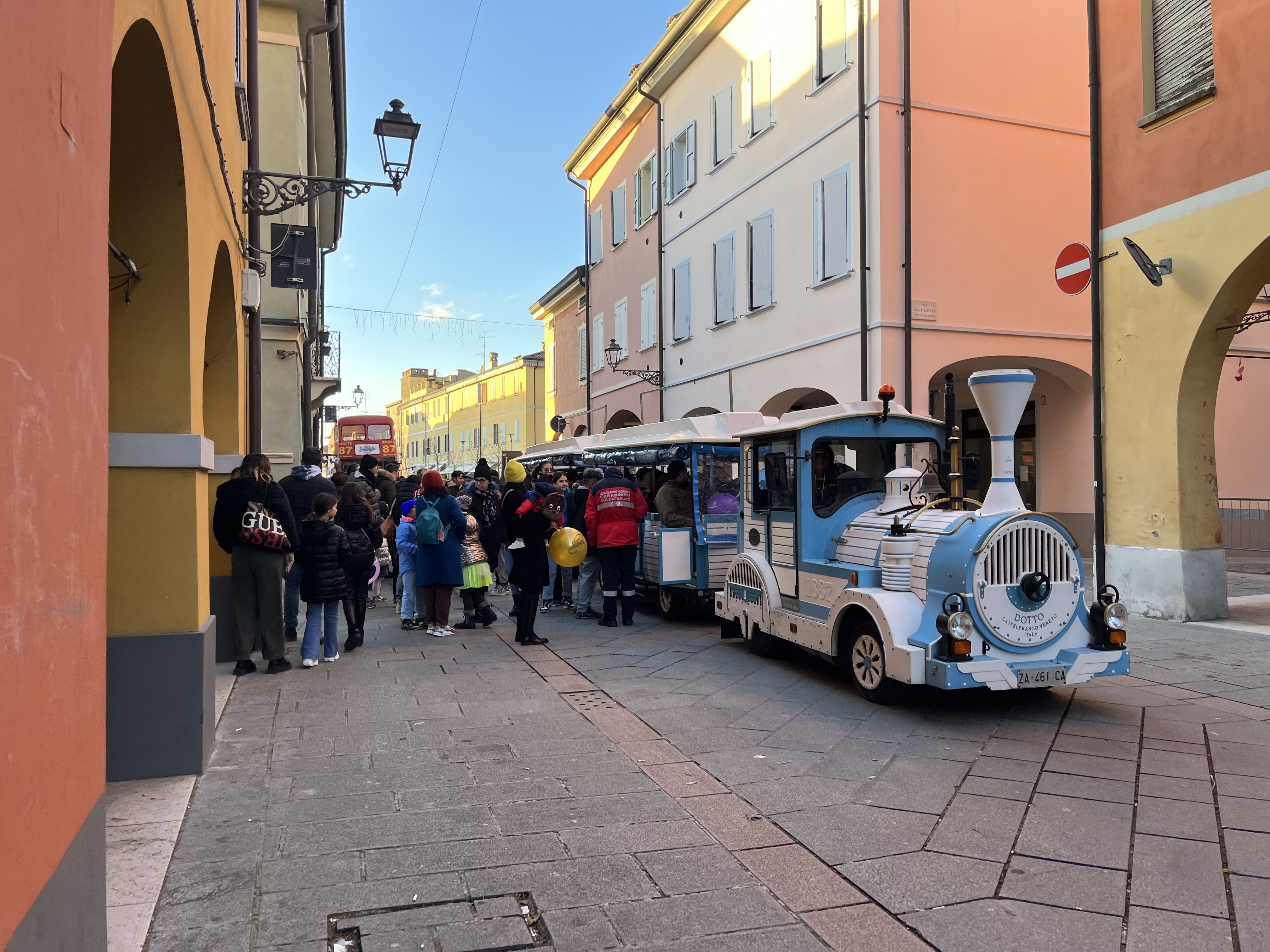 Trenino per le vie di Rubiera